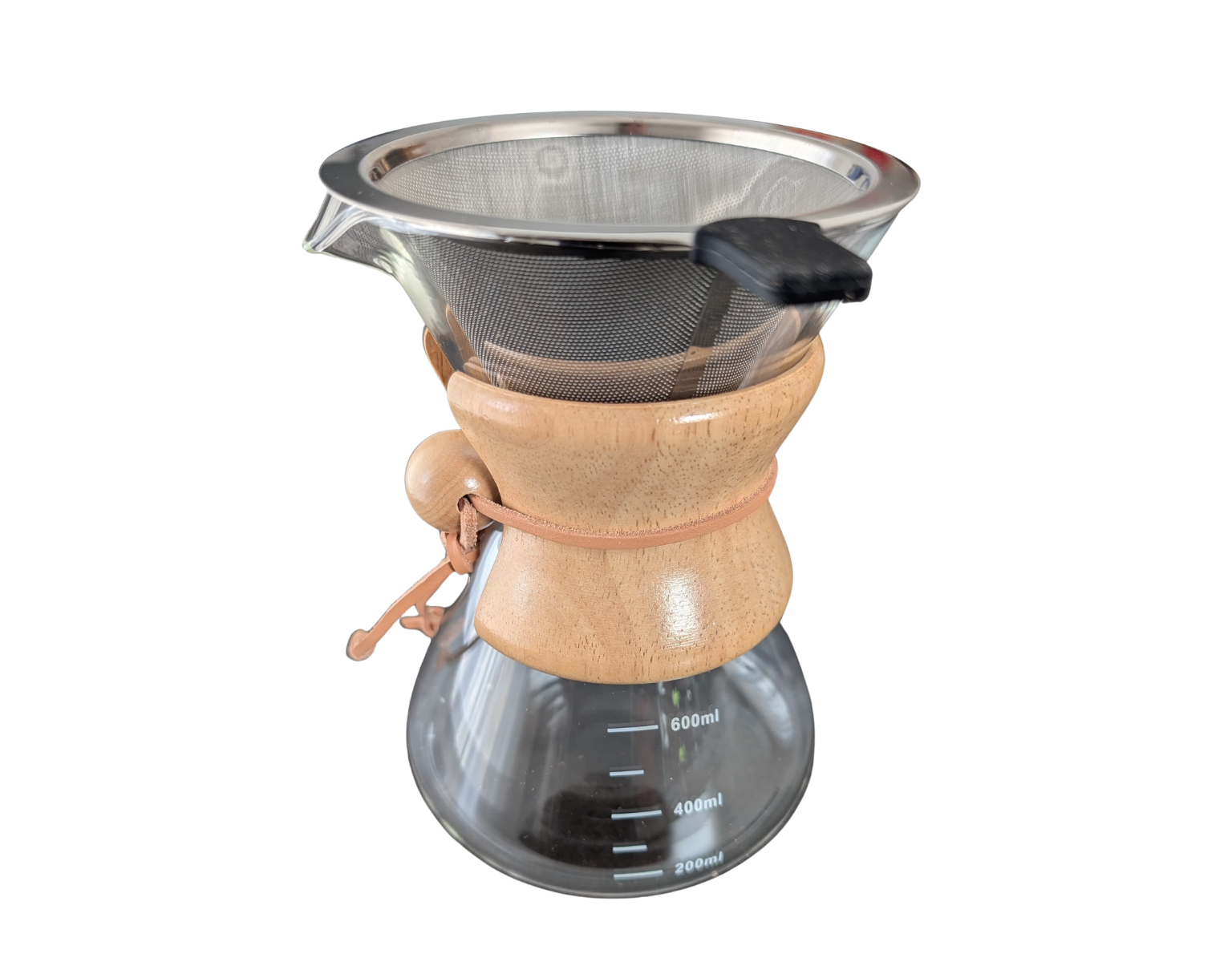 14 Kaffeekanne aus Glas mit Filter 600ml – Bild 1