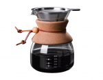 Kaffeekanne aus Glas mit Filter 600ml – Bild 3