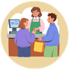 Familie und Freunde sitzen gemeinsam am Tisch und genießen Kaffee und Kuchen in gemütlicher Atmosphäre